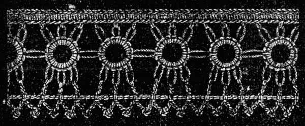 FIG. 502. EDGING OF TATTING AND CROCHET.