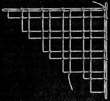 FIG. 620. NETTING COMPOSED OF PLAIN, DOUBLE AND OBLONG LOOPS.