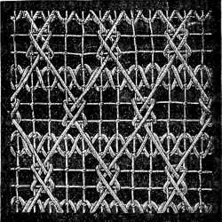 FIG. 668. GROUND WORKED IN STITCHES PLACED ONE ABOVE THE OTHER.