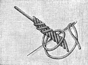 FIG. 872. ANOTHER KIND OF RAISED STEM STITCH.