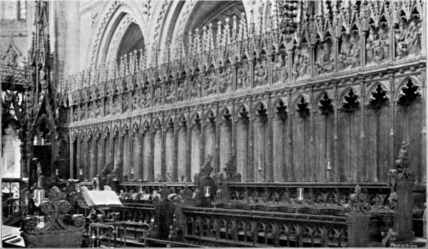 THE CHOIR STALLS: NORTH SIDE.