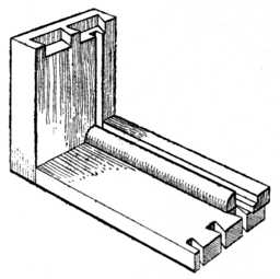 Fig. 24.—Glueing Ploughslips     to Drawer.