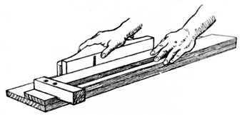 Fig. 26.—Method of using Shooting Board.