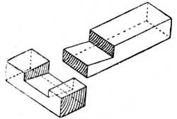 Fig. 41.—Tee Halving Joint.