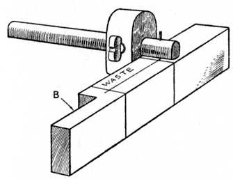 Fig. 65.—Using the Marking Gauge.
