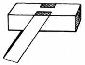 Fig. 76.—Oblique     Bridle Joint.