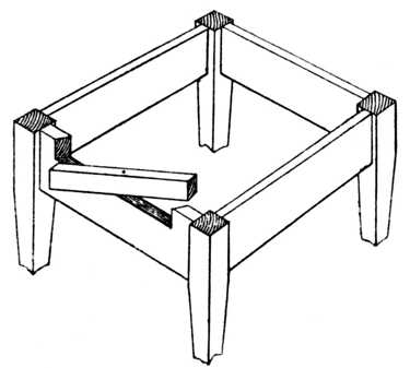 Fig. 243.—Revolving Fly Rail for Table.     See Pivoted Fly or Front Rail.