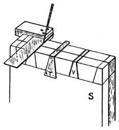 Fig. 272.—Squaring and     use of Template.