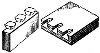 Fig. 312.—Machine-made Drawer Front and Side, Apart.
