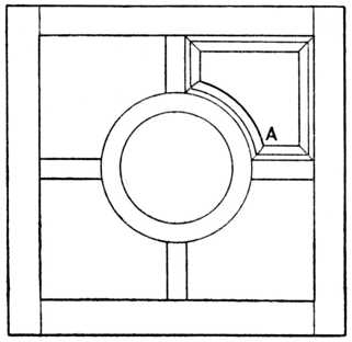 Fig. 331.—Door with Curved Mitres.
