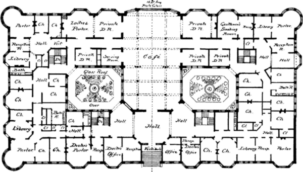 Floorplan for an apartment house