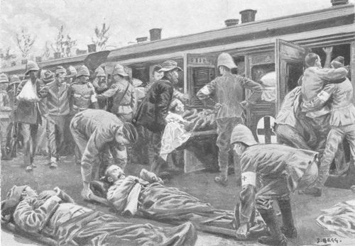 Hospital Train Leaving Ladysmith For Pietermaritzburg.