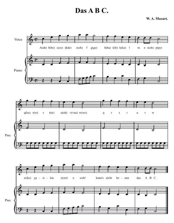Mozart ABC