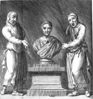 Frontispiece: Two men with bust of Terence