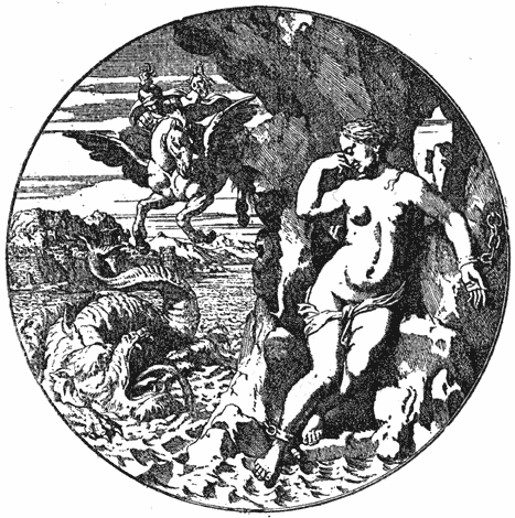 7. Andromeda door Perseus bevrijd.