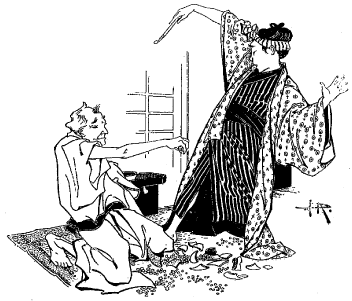 Le magister, d'un coup sec, fit voler en éclats, le vase de Kompéito