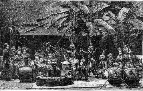A "GAMMELANG," OR JAVANESE CONCERT.