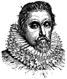 Portrait of man with Elizabethan collar.