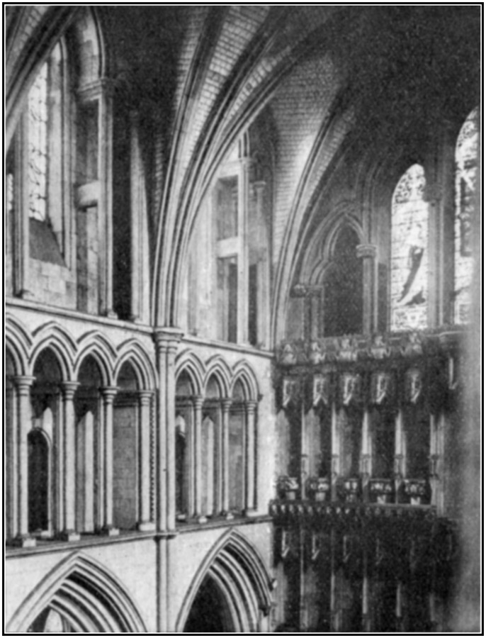 The Triforium and Clerestory of the Choir