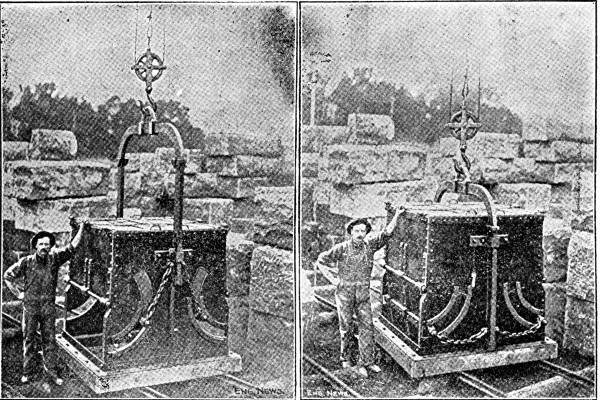 Fig. 26.—O'Rourke Bucket fur Depositing Concrete Under Water.