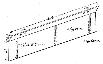 Fig. 46.—Form for Applying Cement Facing (Illinois Central R. R.).