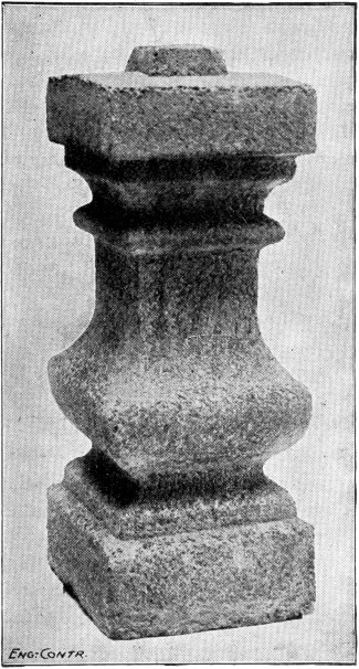 Fig. 47.—Concrete Baluster Finished by Scrubbing and Washing.