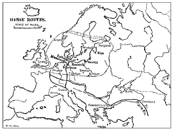 HANSE ROUTES—THE HANSE LEAGUE REORGANIZES THE TRADE OF THE WORLD