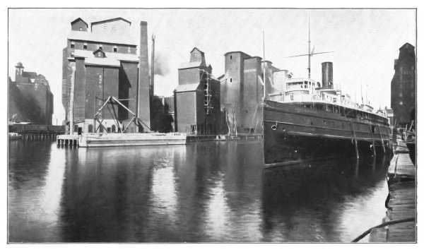 THE WHEAT INDUSTRY—GRAIN ELEVATORS AT BUFFALO, NEW YORK
