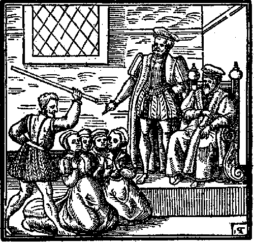 Illustration: Examination of several witches