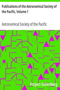 Publications of the Astronomical Society of the Pacific, Volume 1