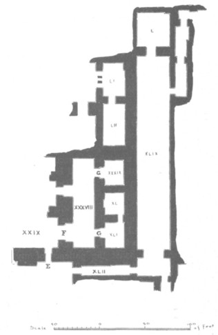 Fig. 1. Plan of the Record-Rooms in the Palace of Assur-bani-pal, King of Nineveh.