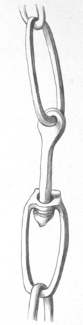 Fig. 78. Piece of chain, shewing the swivel: Hereford. Actual size.