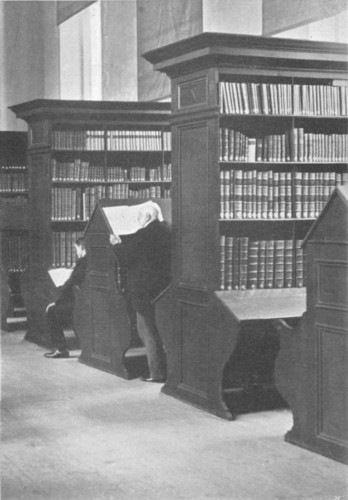 Fig. 87. Bookcases in the Library of Durham Cathedral. From a photograph.