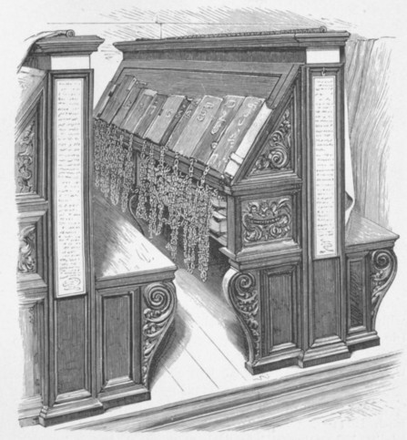 Fig. 101. Bookcases in the Medicean Library, Florence.