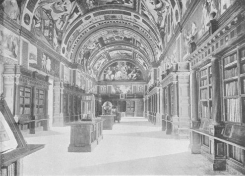 Fig. 117. General view of the Library of the Escõrial, looking north.