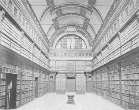 Fig. 121. Interior of the Ambrosian Library at Milan. From a photograph taken in 1899.