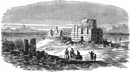 Drawing of ruins