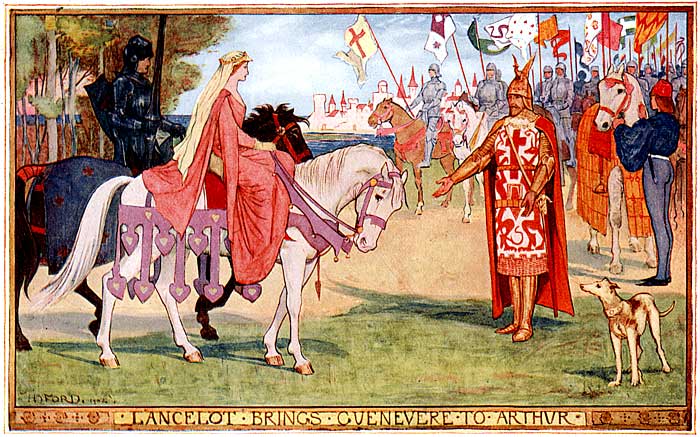LANCELOT BRINGS GUENEVERE TO ARTHUR