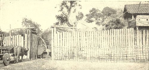 East gate and sentry box, Bhamô, Burmah