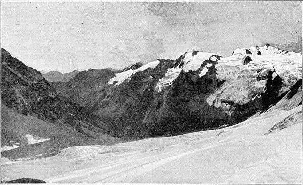 Ghiacciai di Valletta, di Patrì e ramo nord di Money, fra la Punta Vermiana e il Grand St.-Pierre