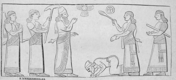 Salamanassar ottaen vastaan lähettiläitä.