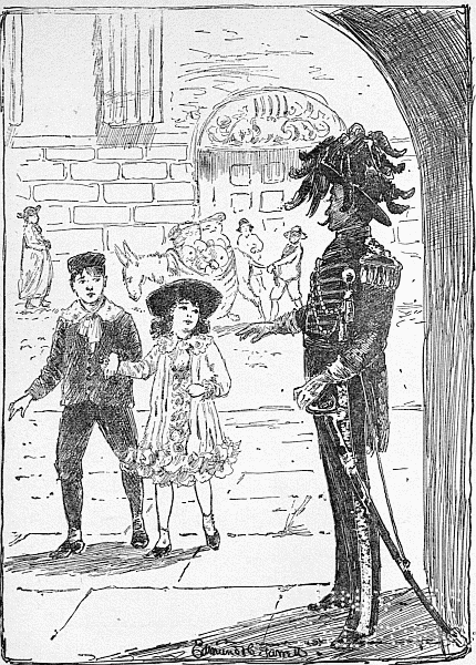 Jusy and Rea. "He has come!—the black signor from America."—Page 42.