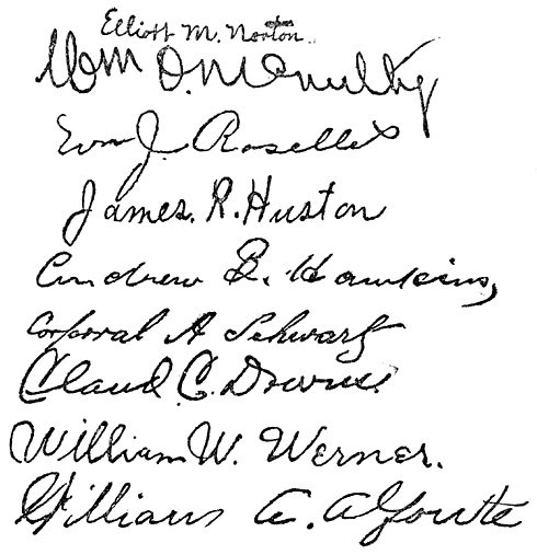 Signatures.