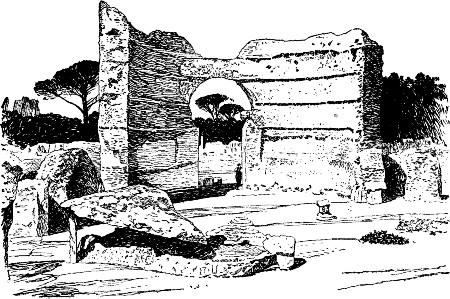 RUINS OF HADRIAN'S VILLA AT TIVOLI