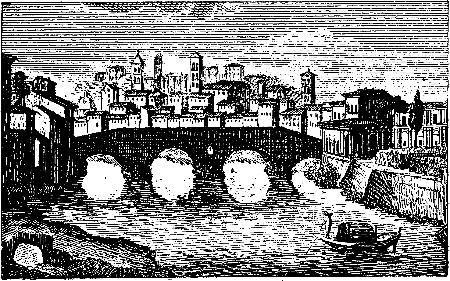PONTE SISTO  From a print of the last century