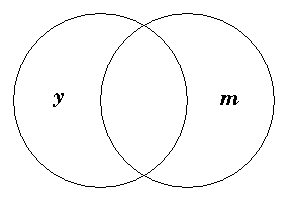 Diagram representing y m exists