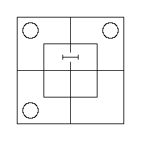 Diagram representing all x are m and y m prime does not exist