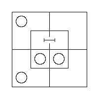 Diagram representing all m are x and y m prime does not exist