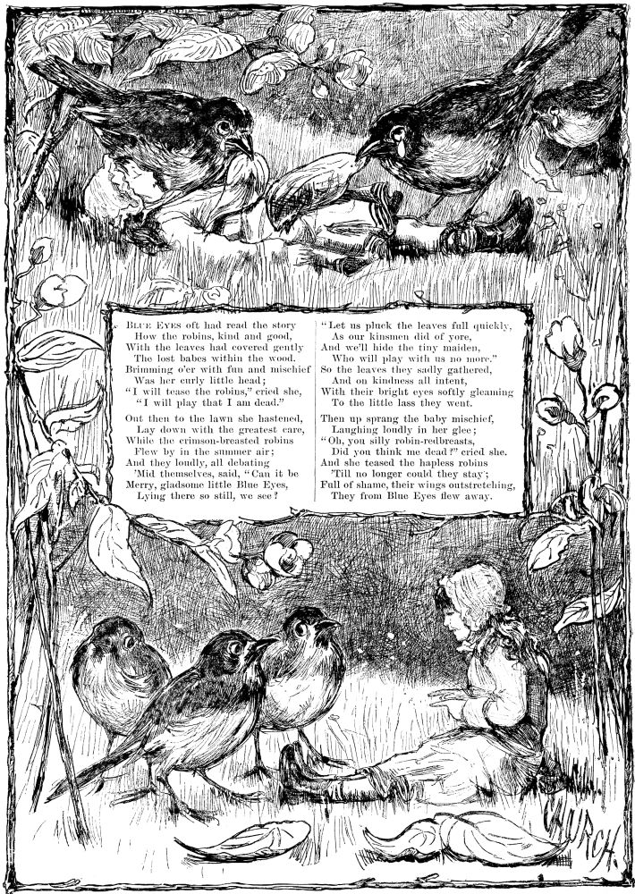 A BABE IN THE WOOD.—Drawn by F. S. Church.