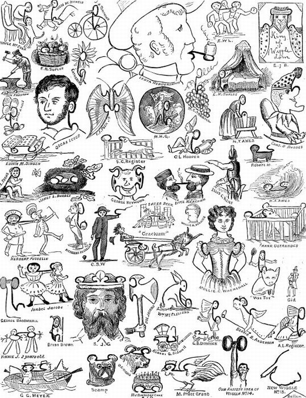 SOME ANSWERS TO WIGGLE No. 14, OUR ARTIST'S IDEA, AND NEW WIGGLE No. 15.